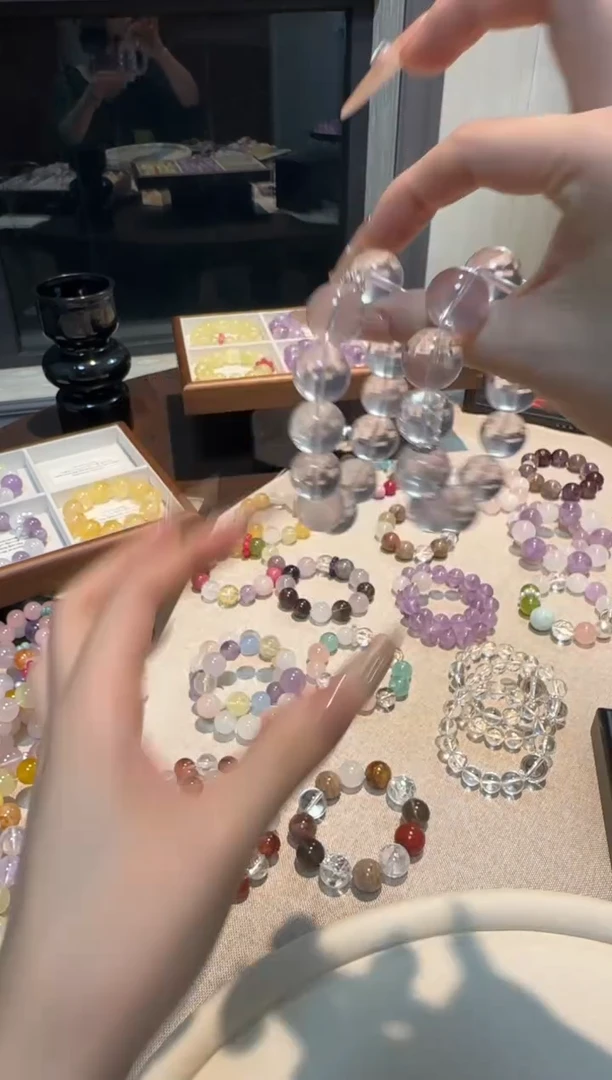 未镶嵌手链水晶六芒星光粉