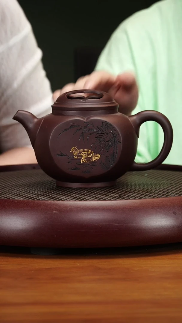 茶壶紫砂59SDH合韵老紫泥540cc