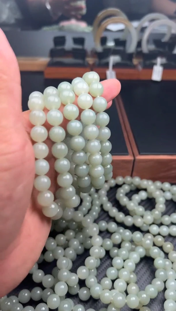 手串未镶嵌和田玉且末微色差近矿卡10多样性发货拍一发一M