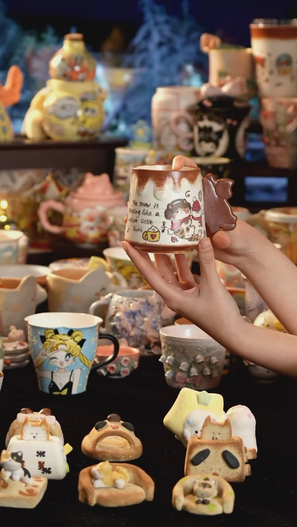 其他陶景德镇釉下彩手绘设计师款陶瓷