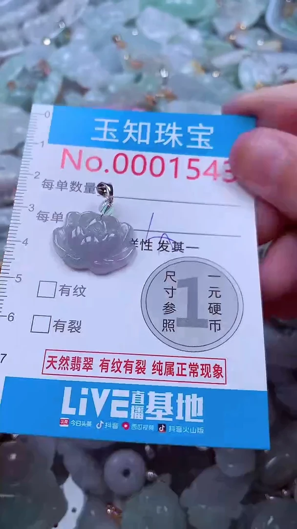吊坠(不含链)未镶嵌翡翠1543