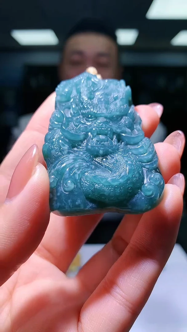 【闪购商品】定制翡翠未镶嵌1052hm-毛货挂件