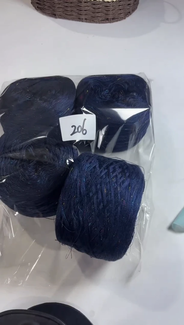 羊毛大清货丝光羊毛线2斤编号206蓝眼泪