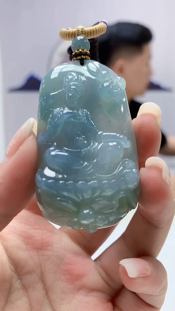 定制翡翠未镶嵌4917ms-毛货4观音