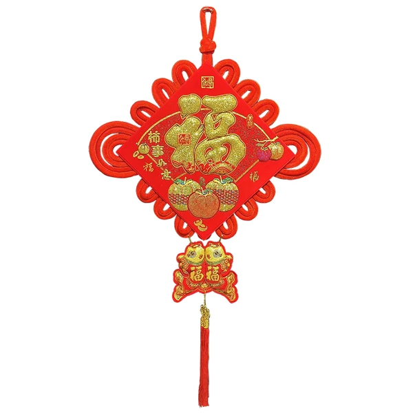 璞悦中号中国结（多种配饰，随机发送） Z001