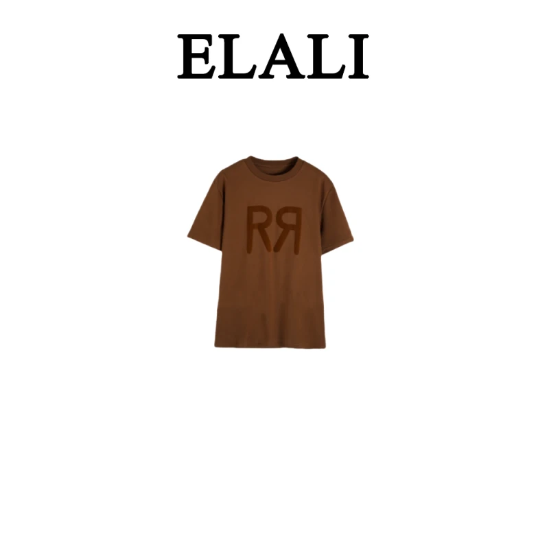 ELALI 时尚百搭T恤 7053咖