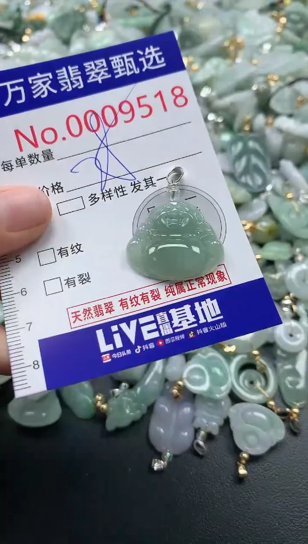 吊坠(不含链)未镶嵌翡翠9518