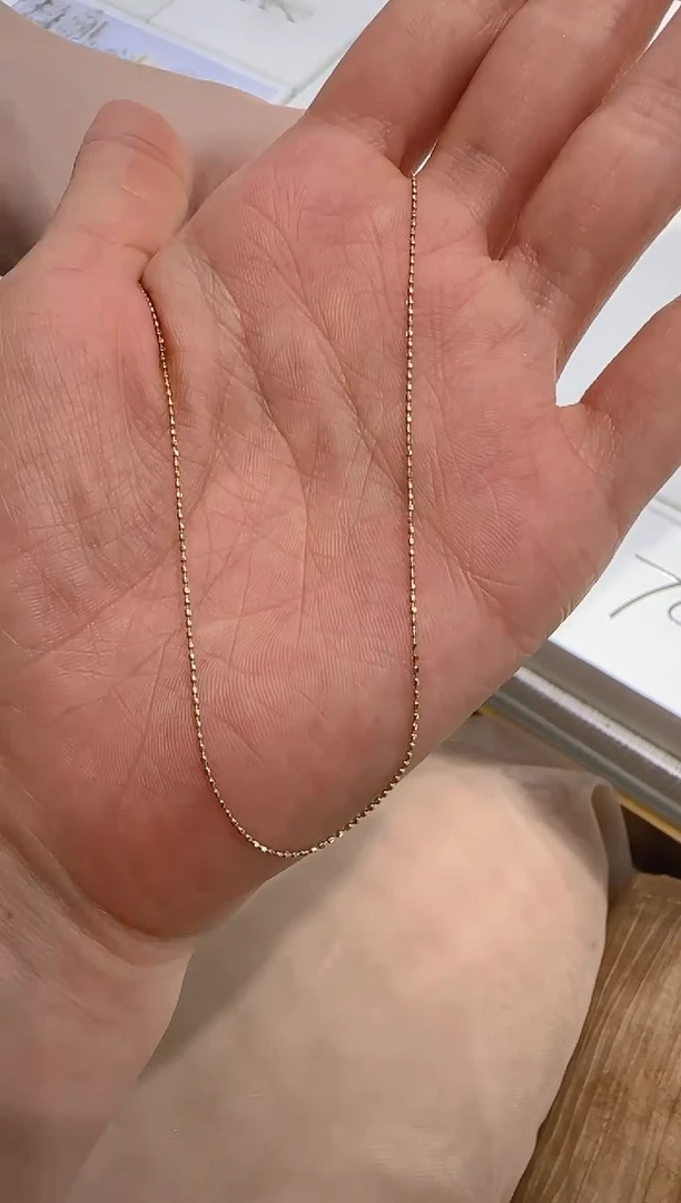 合成钻石18K金镶嵌吊坠珠珠素链1.4ct