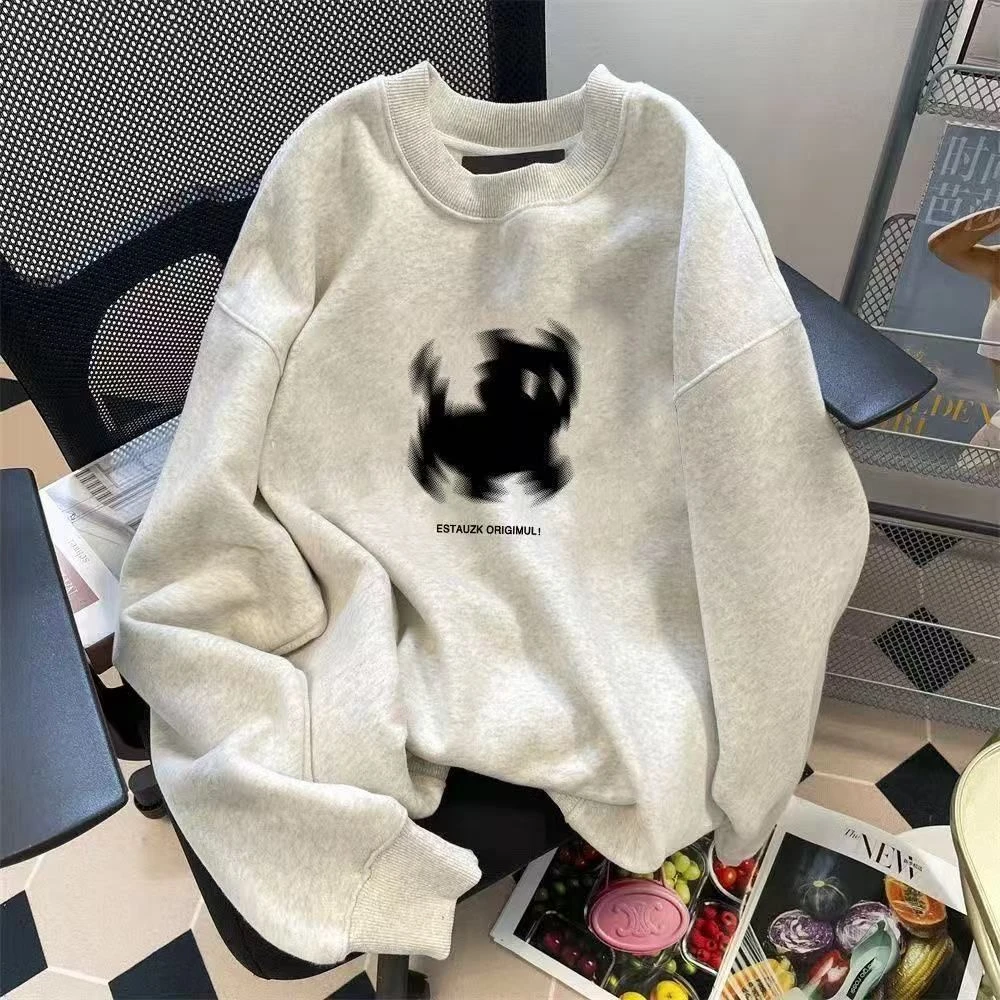 加绒女港风帽子个性潮流宽松百搭