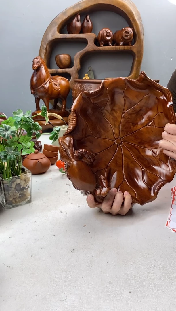 香樟木64香樟木和谐果盆/27*27*8