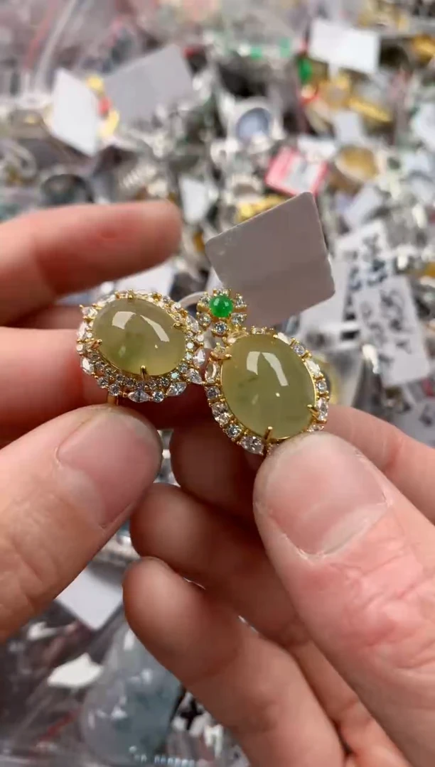 银S925镶嵌戒指翡翠333   4