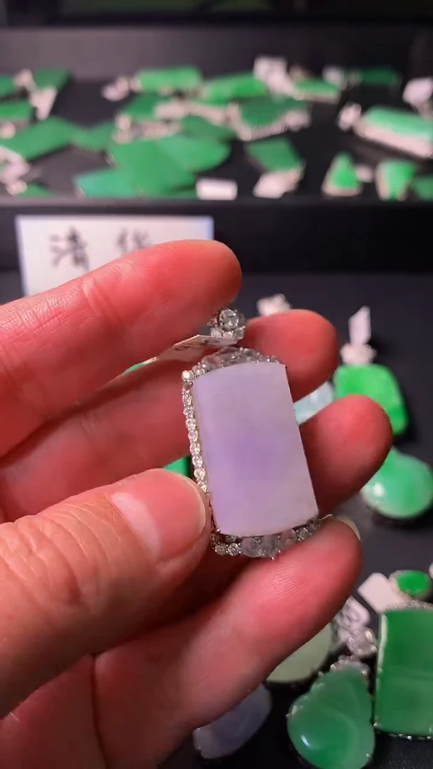 颈饰银S925镶嵌翡翠翡翠