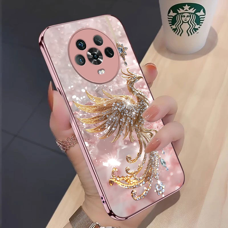 金钻凤凰荣耀Magic4手机壳LGE-AN00新款全包防摔高级感散热