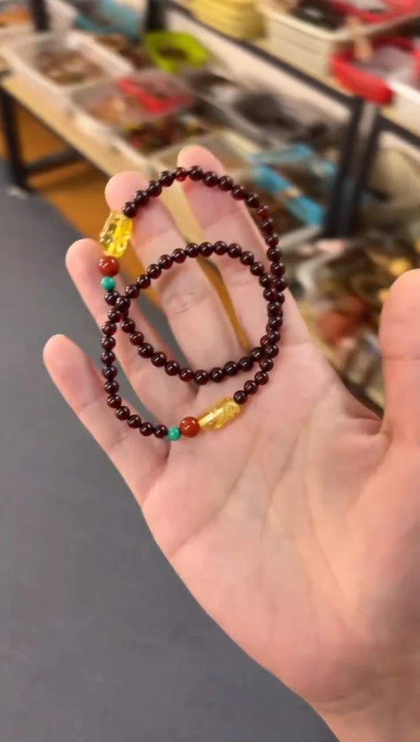 手链琥珀未镶嵌血珀貔貅单圈