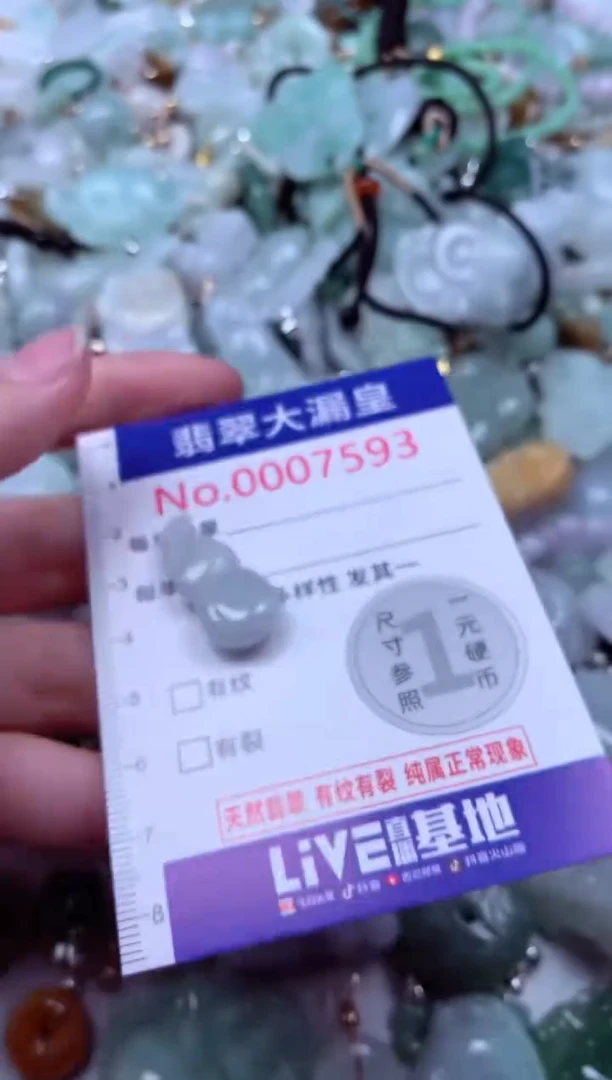 吊坠(不含链)未镶嵌翡翠7593