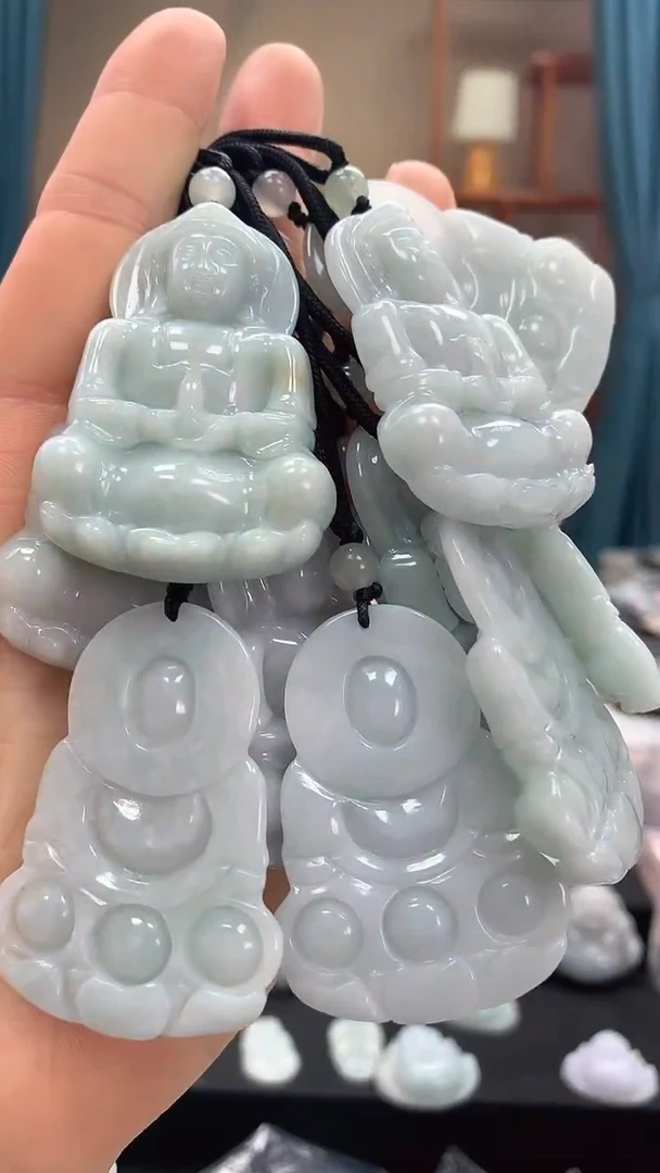 颈饰未镶嵌翡翠GY158观音 多样性发一件