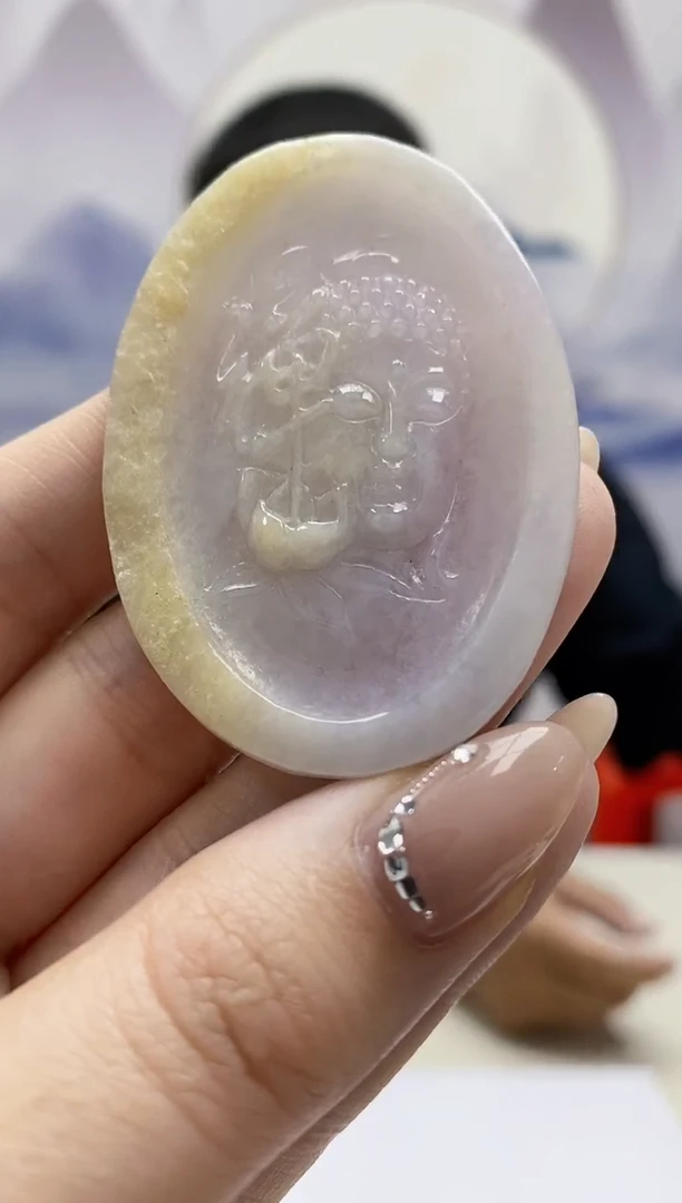 翡翠未镶嵌颈饰4898jw-jj挂件1