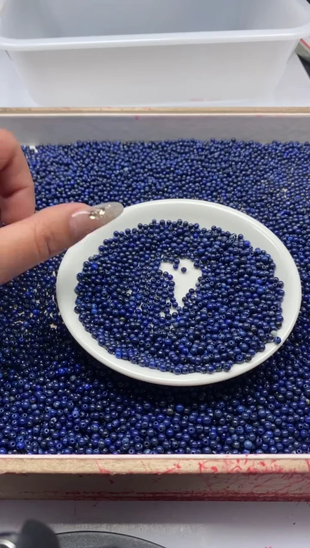 【闪购商品】玛瑙/玉髓颈饰未镶嵌w243青*金石3mm*100颗