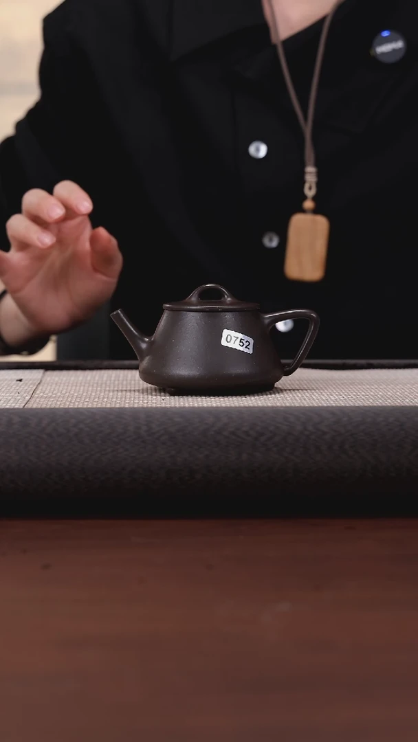 【闪购商品】紫砂茶壶752 刘向东 天青 士衡石瓢 150c