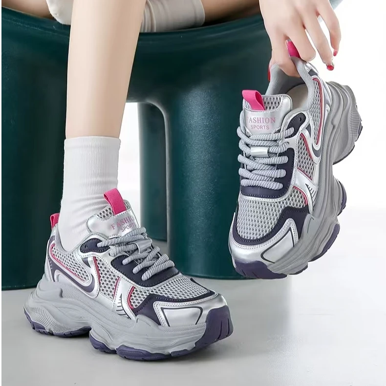 【新疆包邮】25年早春新款厚底老爹鞋7005