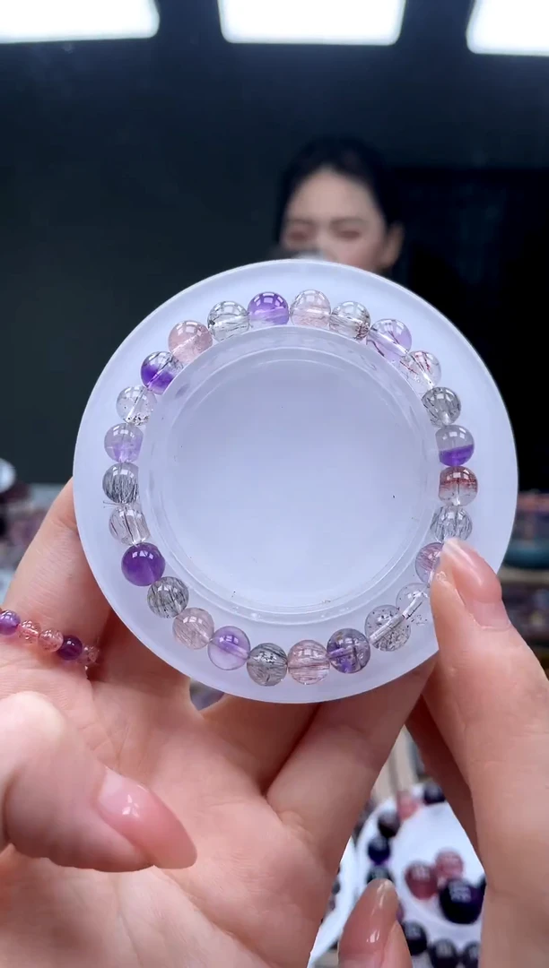 未镶嵌手串水晶超七仙女超7mm 多样性发一