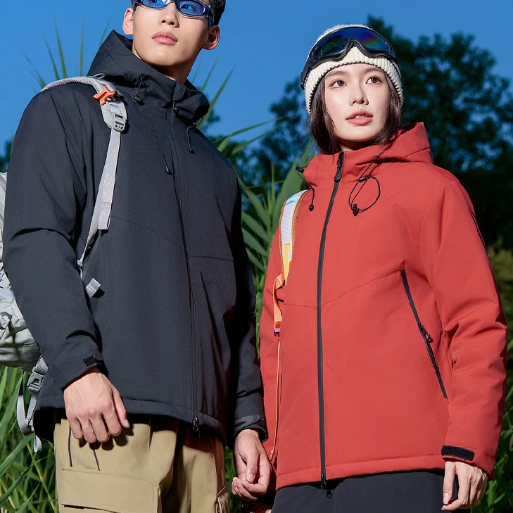 防水防风保暖冲锋羽绒夹克户外运动外套90白鸭绒登山服H899.csh