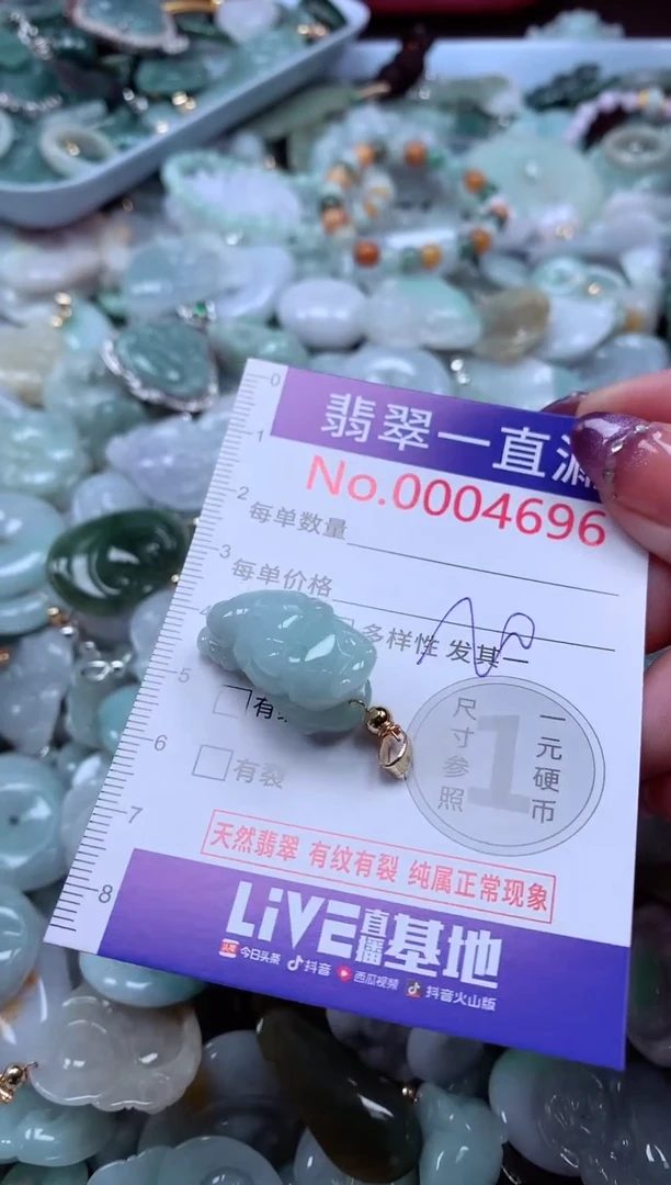 翡翠未镶嵌吊坠(不含链)4696