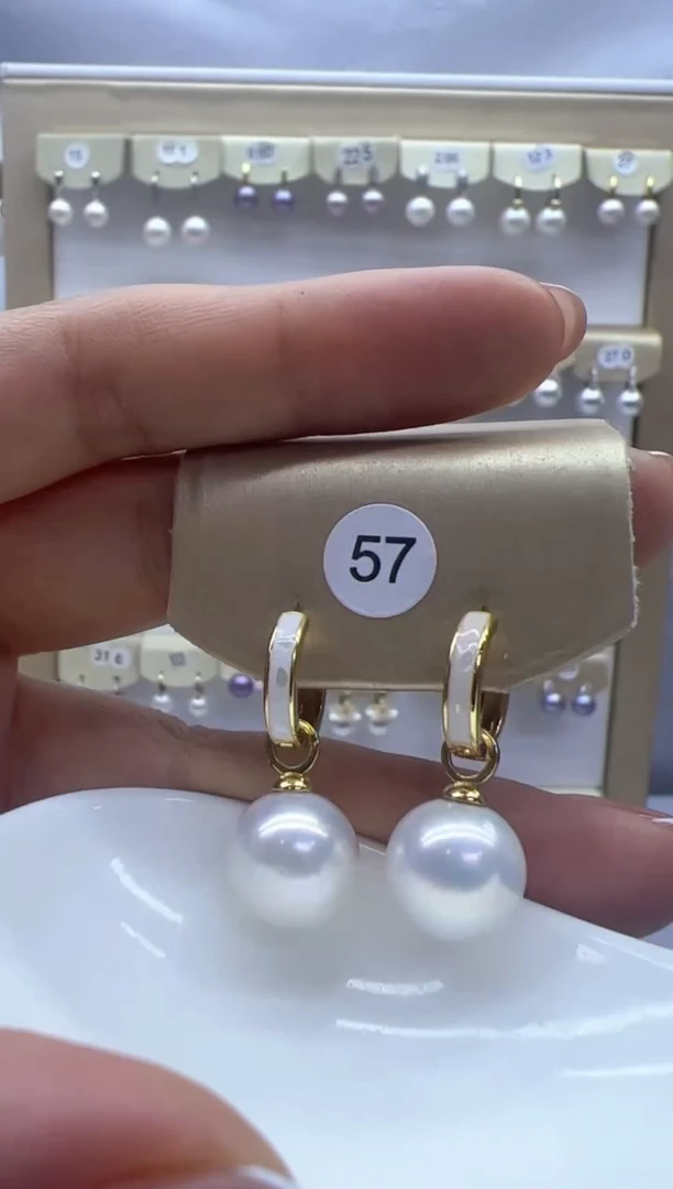 【闪购商品】淡水珍珠耳饰未镶嵌57