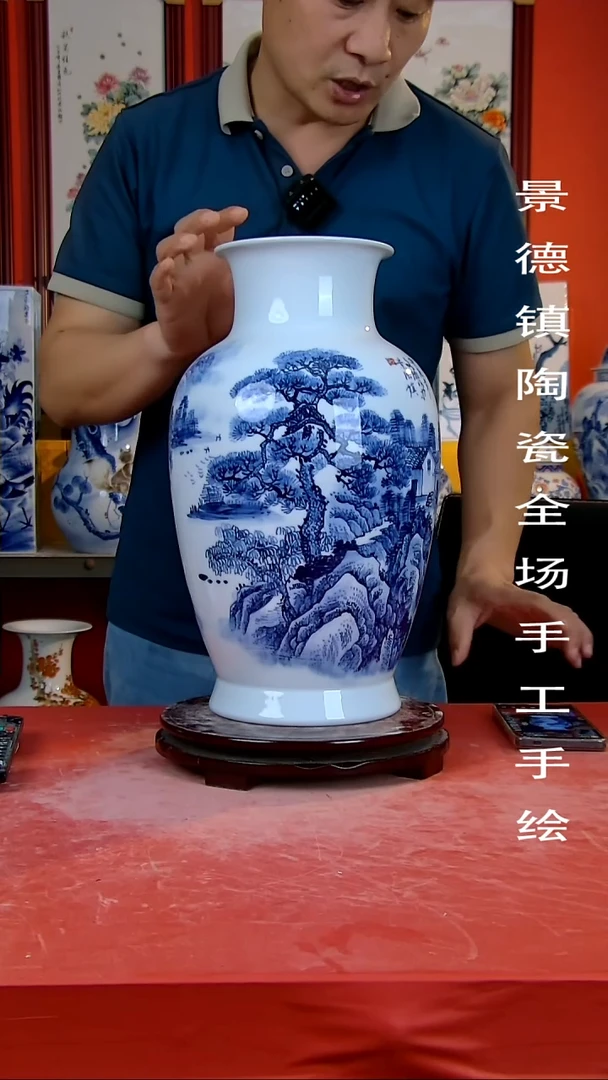 摆件景德镇陶瓷 手工手绘7