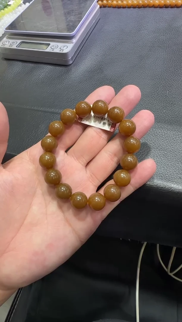未镶嵌手串和田玉金山糖白手串 （产地直发）