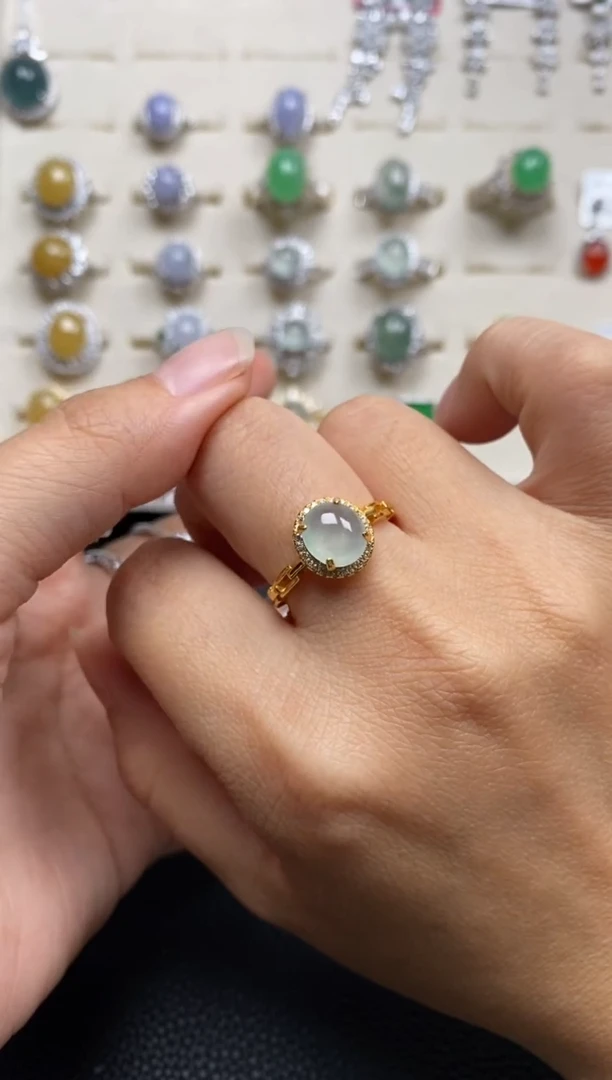 【闪购商品】翡翠戒指银S925镶嵌11111