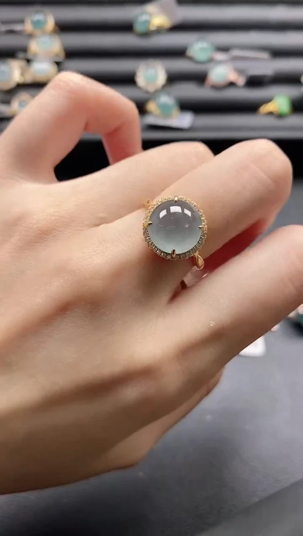 【闪购商品】翡翠戒指银S925镶嵌1111