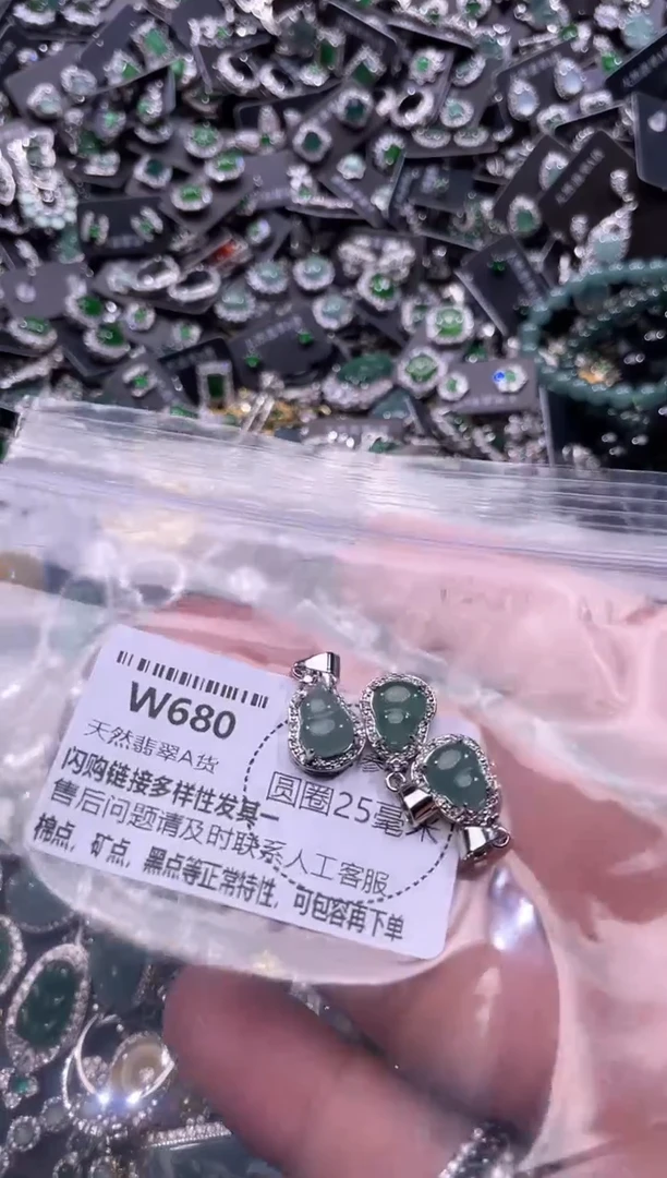 翡翠未镶嵌颈饰W680多样性发其一