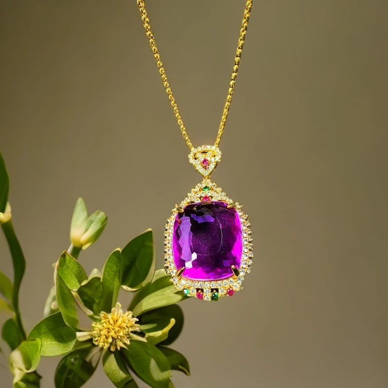 古B83顶奢缅古馆藏美丽首饰配礼盒配链子