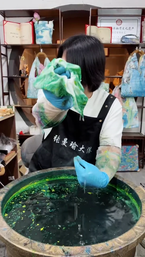 146非遗大漆漂漆发圈