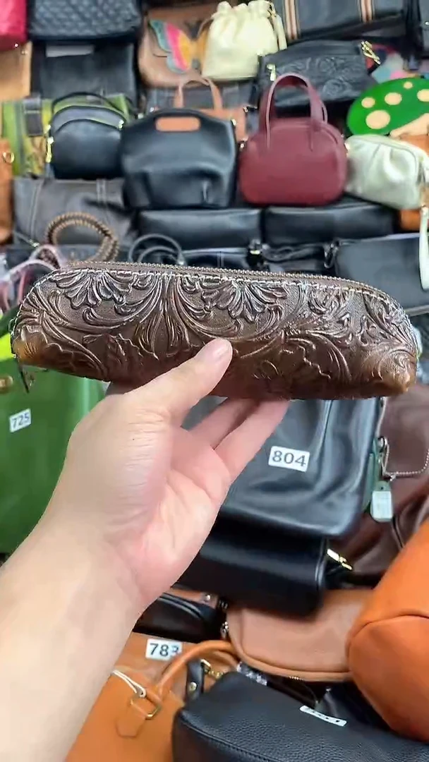 头层牛皮笔袋805.