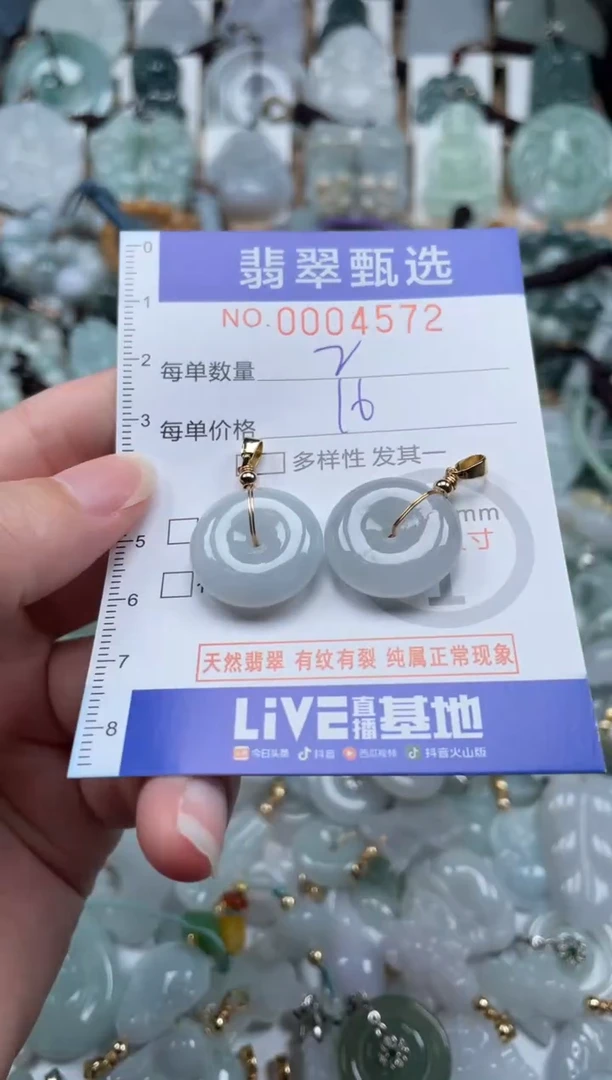 翡翠未镶嵌颈饰00..4572