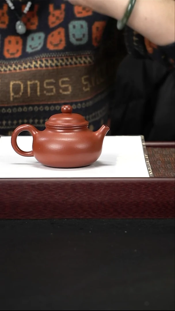 茶壶紫砂zq朱泥容天