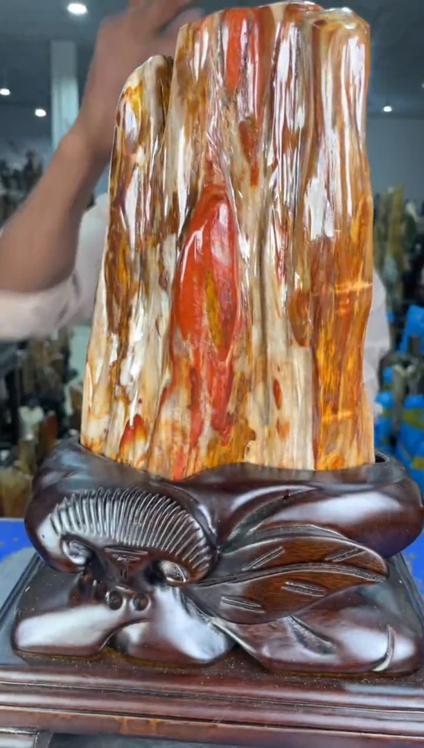 【闪购商品】硅化玉摆件未镶嵌47