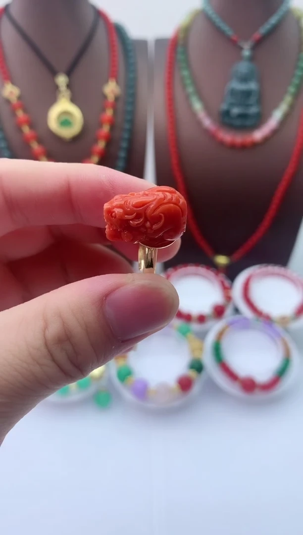 【闪购商品】翡翠戒指14K金镶嵌J25戒指