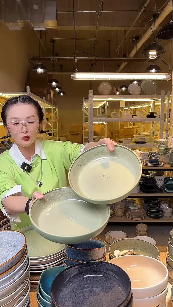 瓷150外贸尾货窑变釉下彩默认微瑕