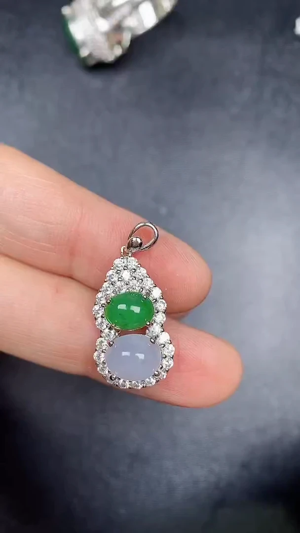 银S925镶嵌戒指翡翠3120