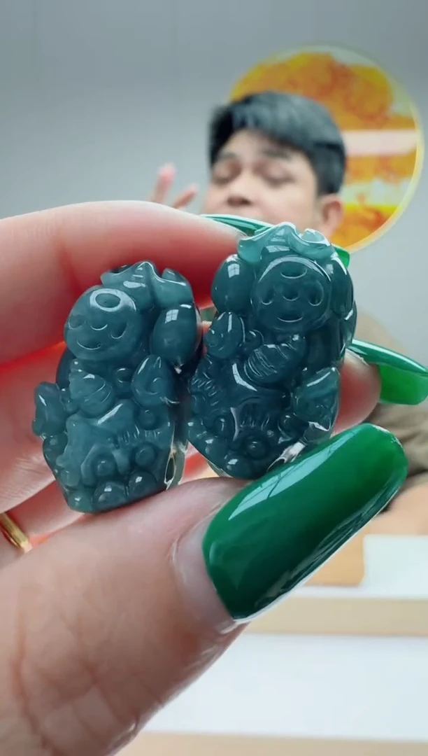 翡翠未镶嵌颈饰多样性随机发其一