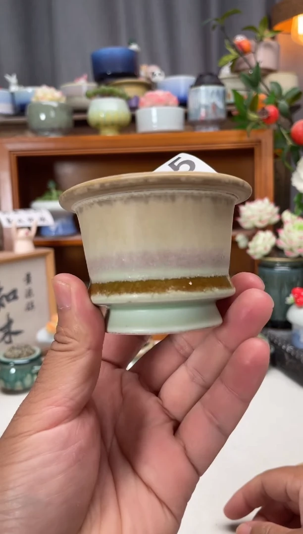 瓷片995知木小芳花盆