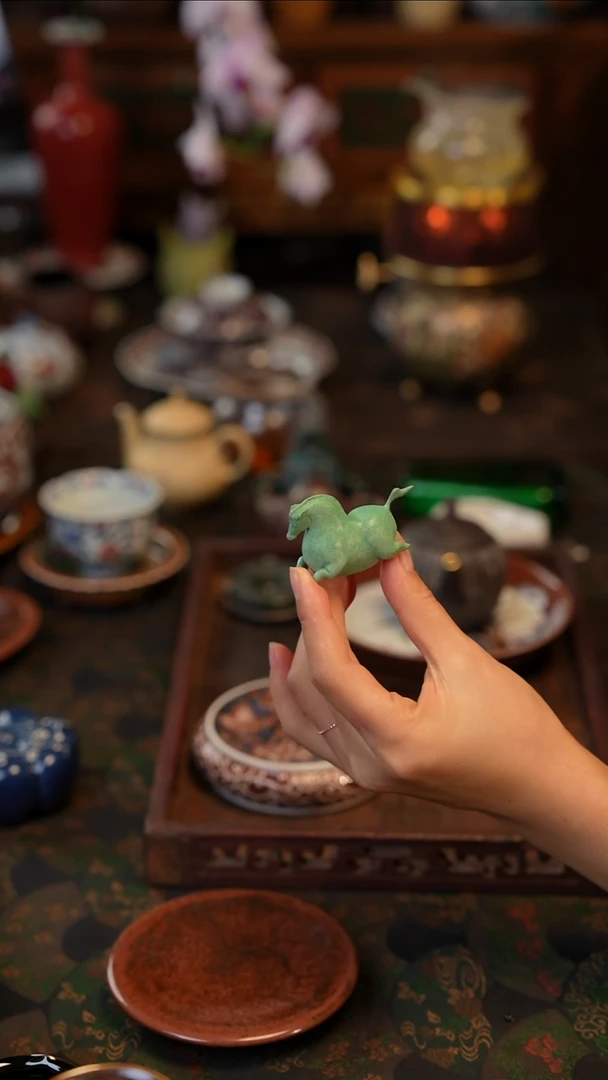 绿马 景德镇陶瓷