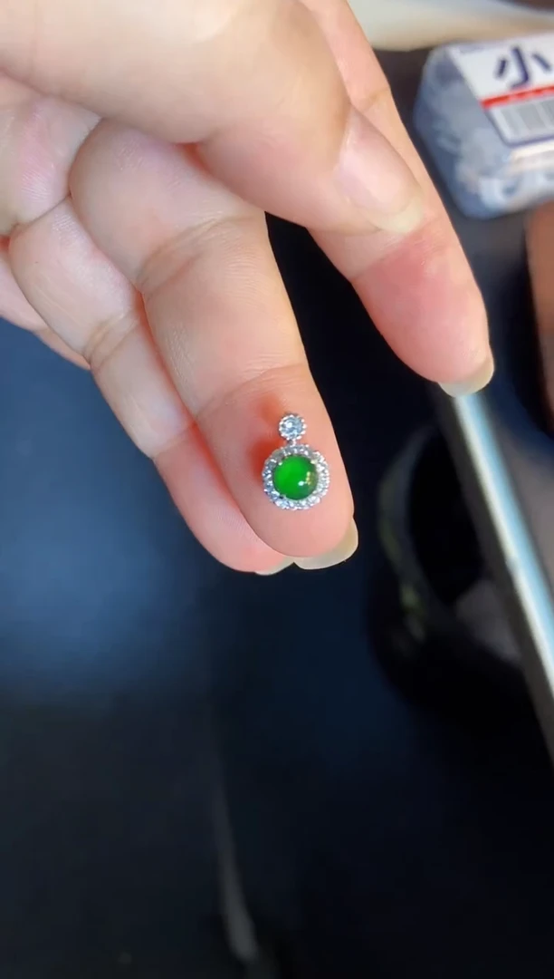 吊坠(不含链)银S925镶嵌翡翠1