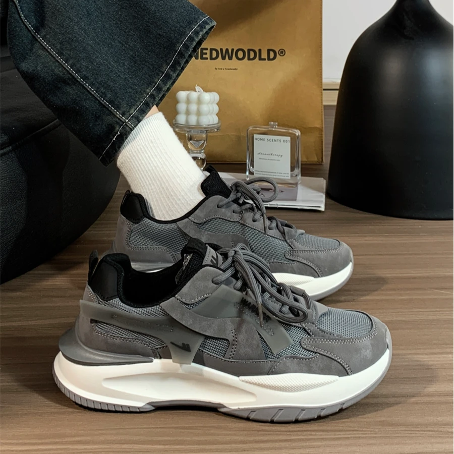 Warrior/回力男鞋国潮厚底百搭软底透气老爹鞋男生运动休闲鞋子男