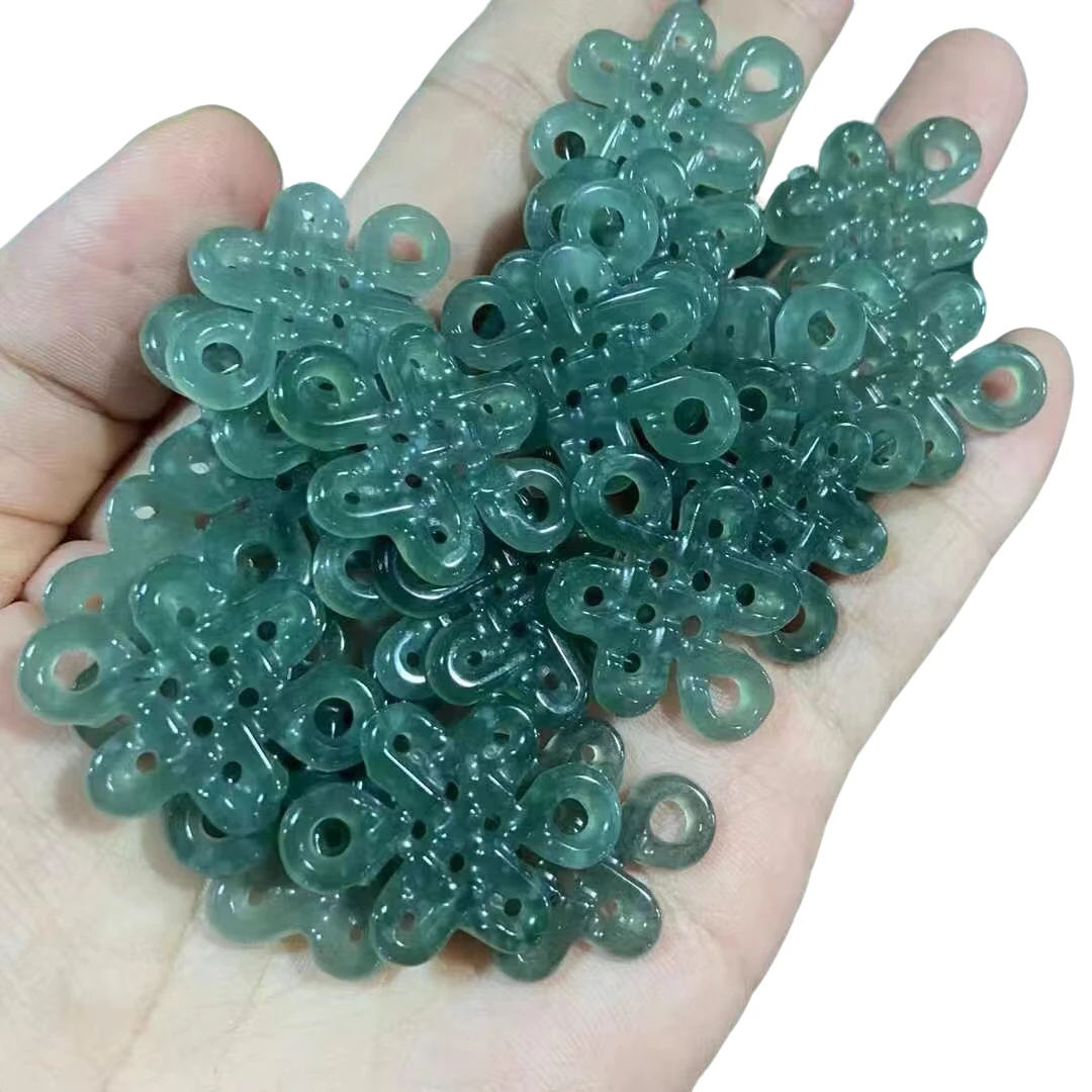 翡翠a货蓝水中国结绿色复古古风纯手工多样性发其一