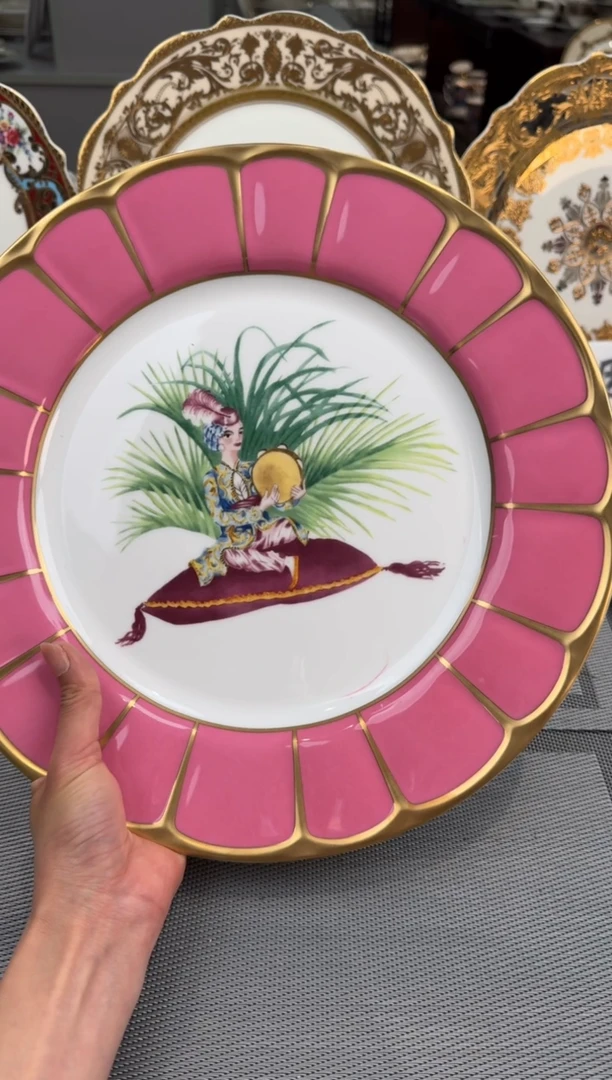 【闪购商品】瓷片12寸平盘微瑕1个  福利价