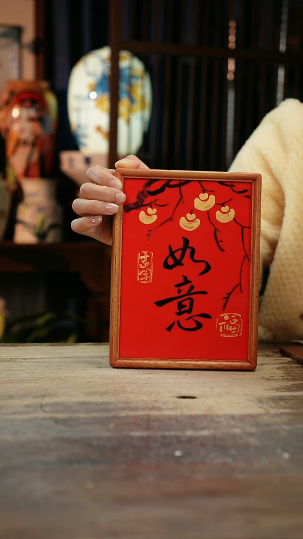 【闪购商品】瓷片景德镇纯手工釉下彩精品花瓶